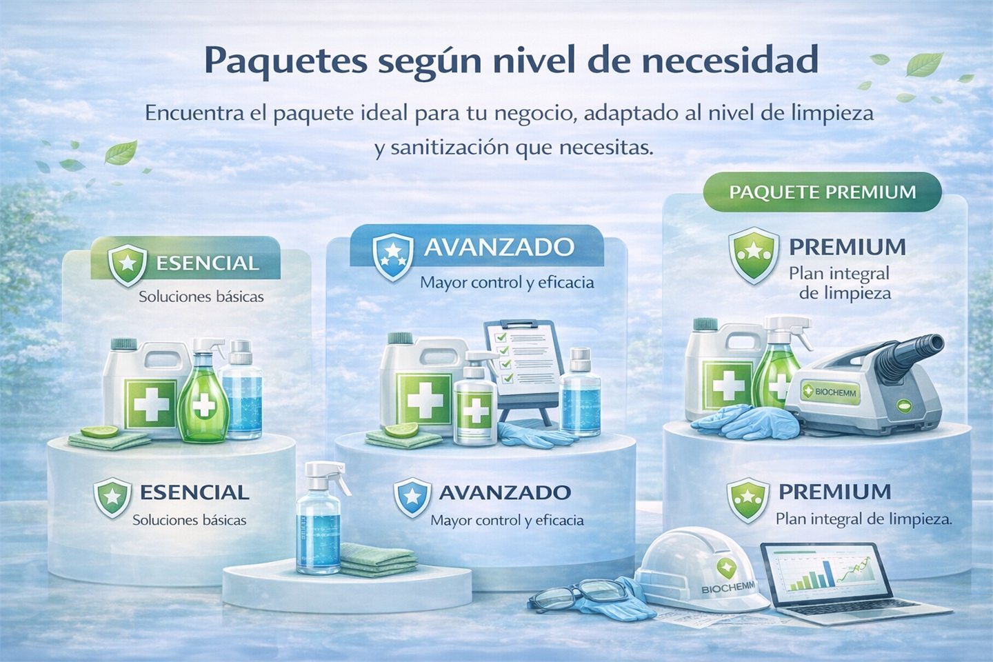 Paquetes de servicio y suministro BIOCHEMM